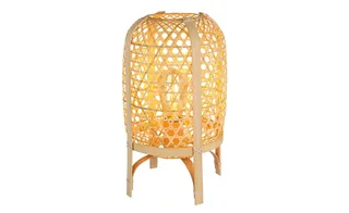 Tafellamp - CAIRO - metaal - Ø 22cm - E27 - 15762T de Globo en Naturel – photo produit 3 sur 3
