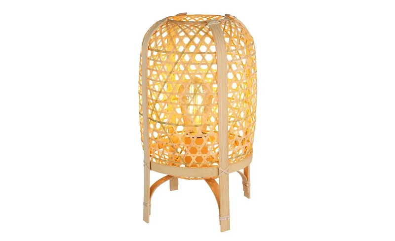 Tafellamp - CAIRO - metaal - Ø 22cm - E27 - 15762T de Globo en Naturel – photo produit 3 sur 3