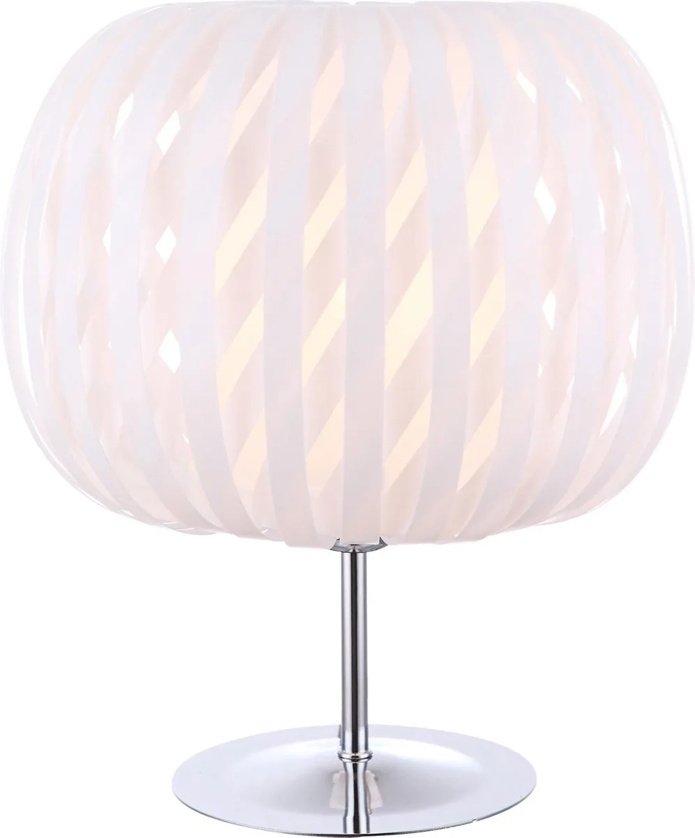 Tafellamp Globo Dakota - Chrome voet/kunststof by Globo in White – product photo