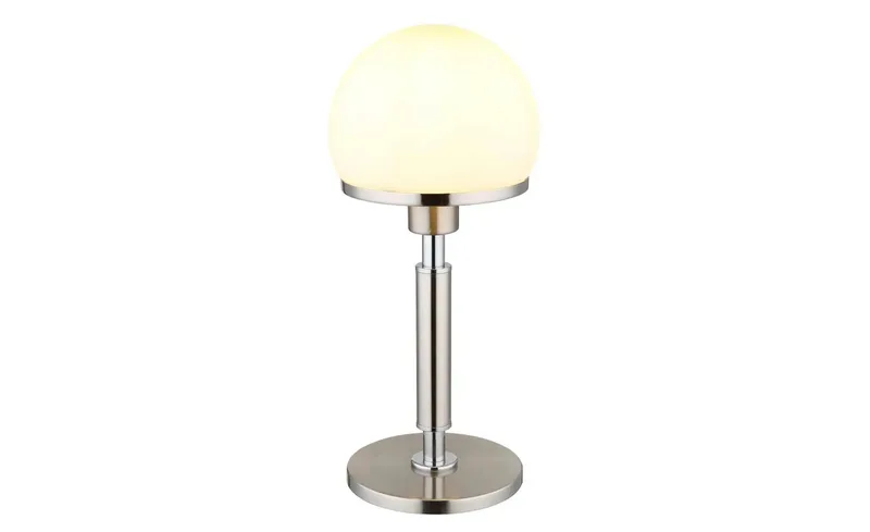 Tafellamp Haku chroom met wit glas - 21954C by Globo in Nikkel – product photo 2 of 3