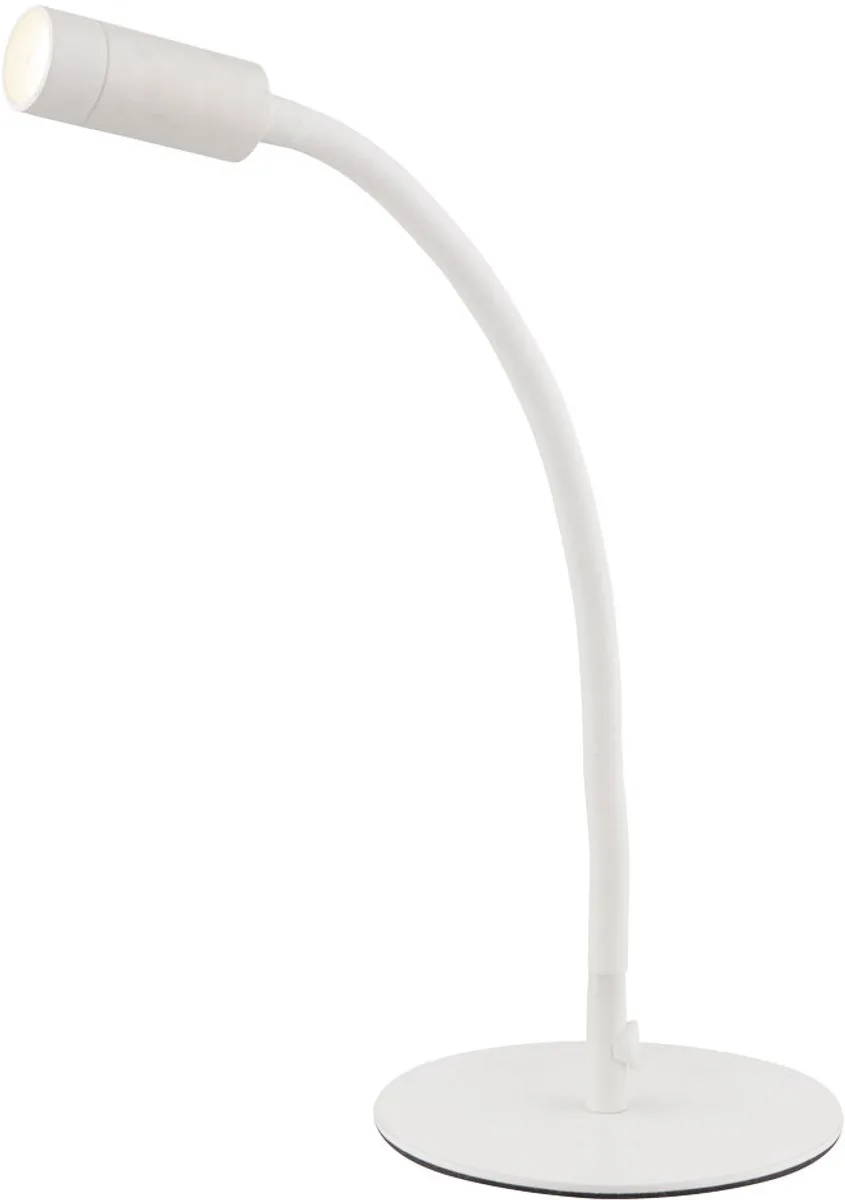 Tafellamp LED vloerlamp Bureaulamp Spotlight met beweegbare arm, metaal, gekleurd, 3 watt, 240 lumen, H 44,3 cm von Globo in Weiß – Produktfoto