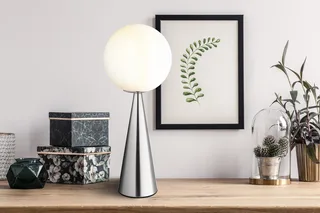 Tafellamp - PINPAL - metaal - Ø 20cm - E27 - 21031N fra Globo i Staal – produktbillede 2 af 5