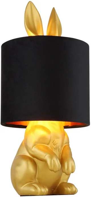 Tafellamp - RABBIT - kunststof - Ø 18cm - E27 - 21633G by Globo in Gold – product photo 1 of 3