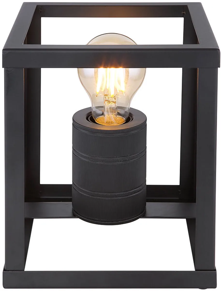 Tafellamp Staande lamp Woonkamerlamp Nachtlamp, AAN/UIT-schakelaar, metaal E27, H 20 cm by Globo in Black – product photo