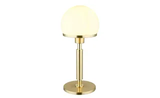 Tafellamp woonkamer tafellamp nachtlamp messingkleurig, metaal glas, 1x E27 fitting, DxH 18x40 cm by Globo in Brass – product photo 3 of 3