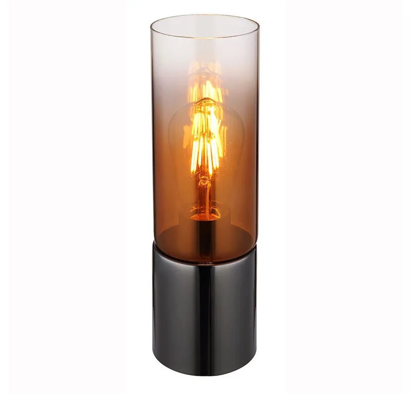 Tischleuchte, Leuchtmittel nicht inklusive, Tischleuchte Tischlampe Schlafzimmerlampe 1 flammig kupferfarben de Globo – photo produit