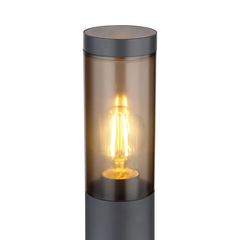 Tuinpadverlichting Boston hoogte 80 cm de Globo en Anthracite, Rookgrijs – photo produit