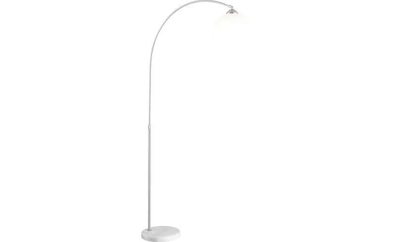 Vloerlamp Globo New Castle - Nikkel mat/Marmer/Kunststof fra Globo i Nikkel mat – produktbillede 2 af 3