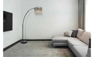 Vloerlamp - GORLEY - glas - booglamp - E27 - 15698S1 de Globo en Noir – photo produit 2 sur 3