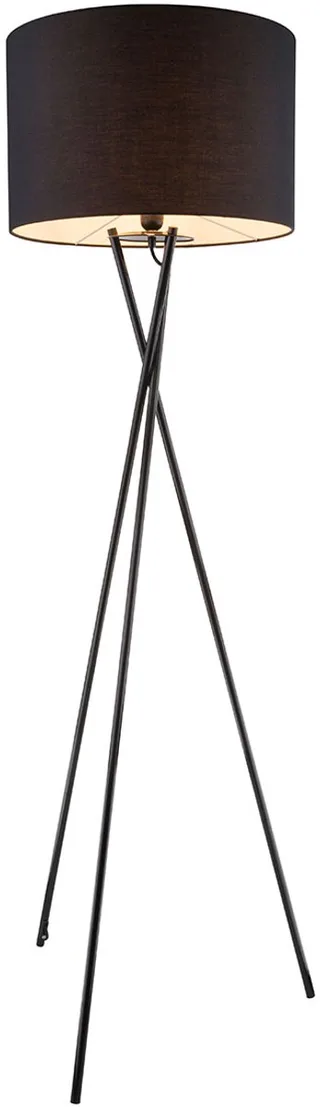 vloerlamp - Gustav - metaal - Ø 62cm - E27 - 24686 fra Globo i Sort – produktbillede 1 af 2