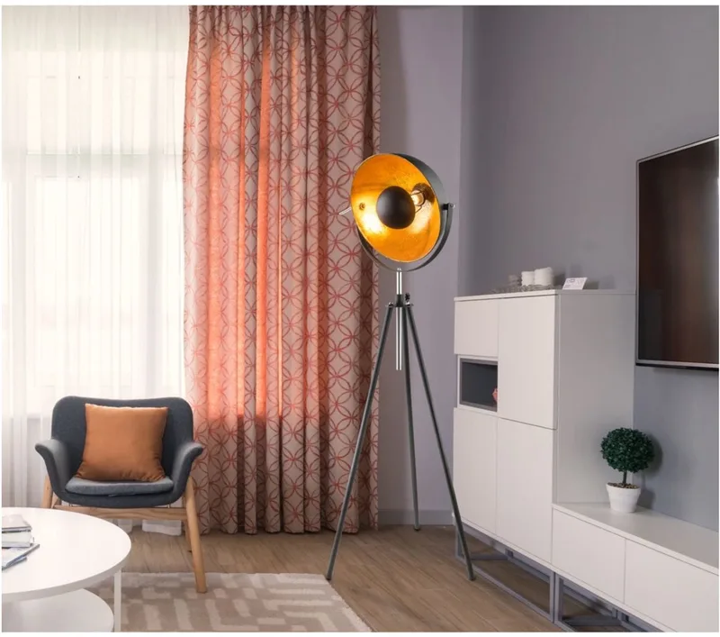 Vloerlamp LENN Metaal - Goud 179.0cm 1-Lichts E27 by Globo in Multicolour – product photo