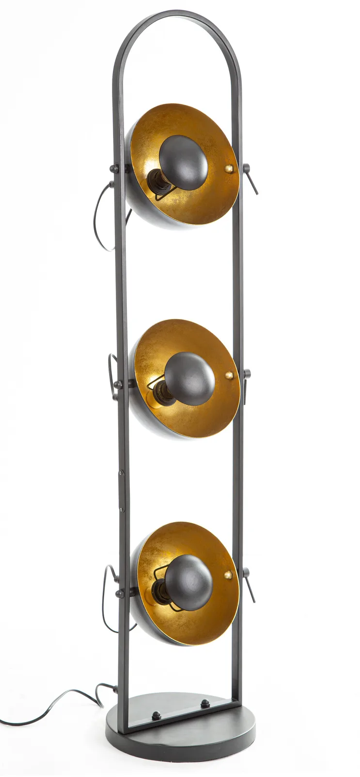 Vloerlamp Ole 3 lichts H 112 cm antraciet van Globo – productfoto