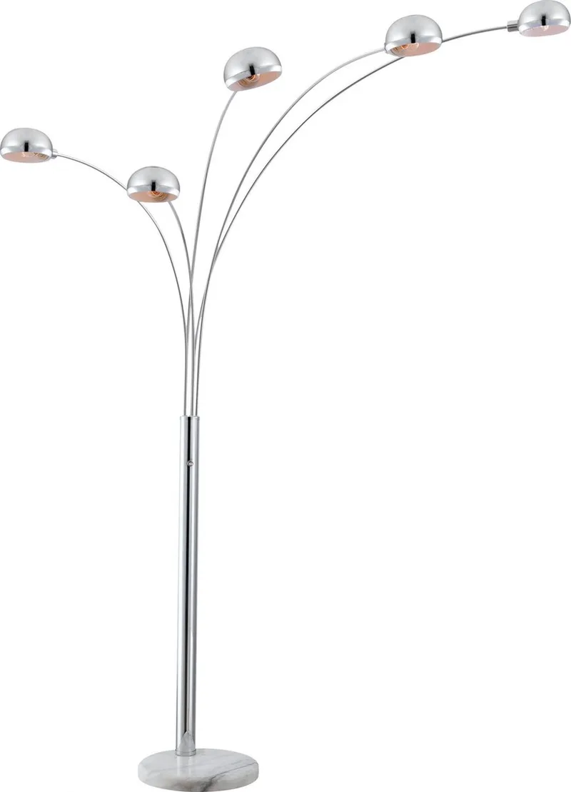 Vloerlamp - Seymour - metaal - booglamp - E14 - 58228S de Globo en Chrome – photo produit