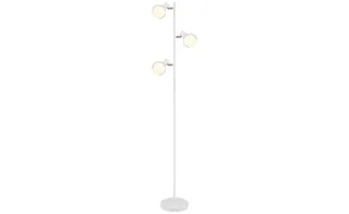 vloerlamp - Tokki - glas metaal - kleurglas-lamp - E14 - 54309SW fra Globo i Hvid – produktbillede 3 af 3
