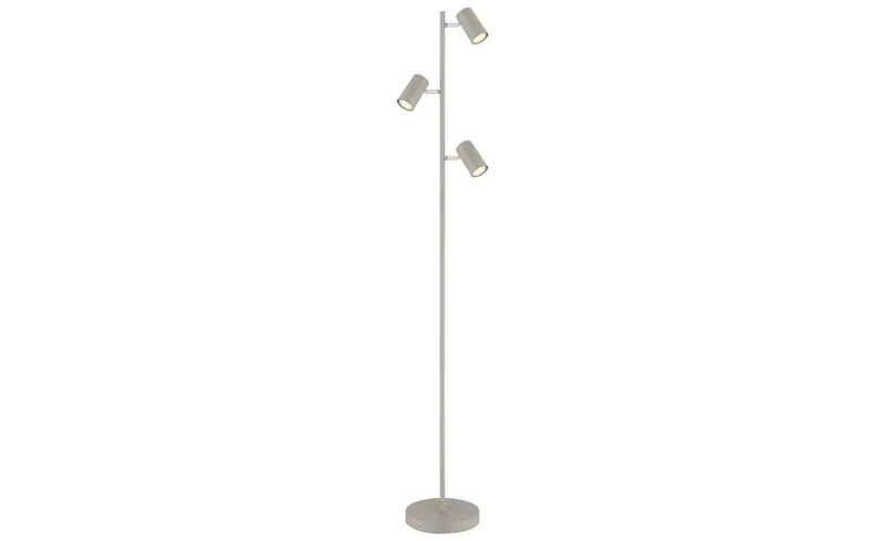 Vloerlamp vloerlamp 3 lampen zwenkbare vloerlamp woonkamer zandkleur wit 3 vlammen, metaal, 3x GU10, DxH 23x154 cm van Globo in Zand – productfoto 3 van 3