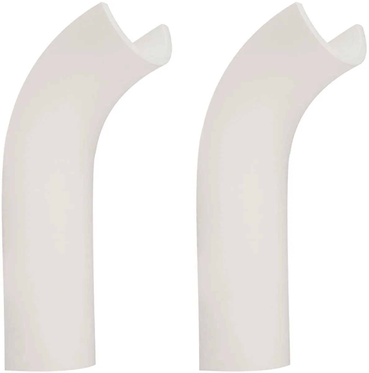 Wandlamp Binnenverlichting Ganglamp Entree, wit gipsen frame, gebogen vorm, 1x LED 4,2 watt 200 lumen warm wit, HxBxA 30x10x12,8 cm, set van 2 de Globo en Blanc – photo produit