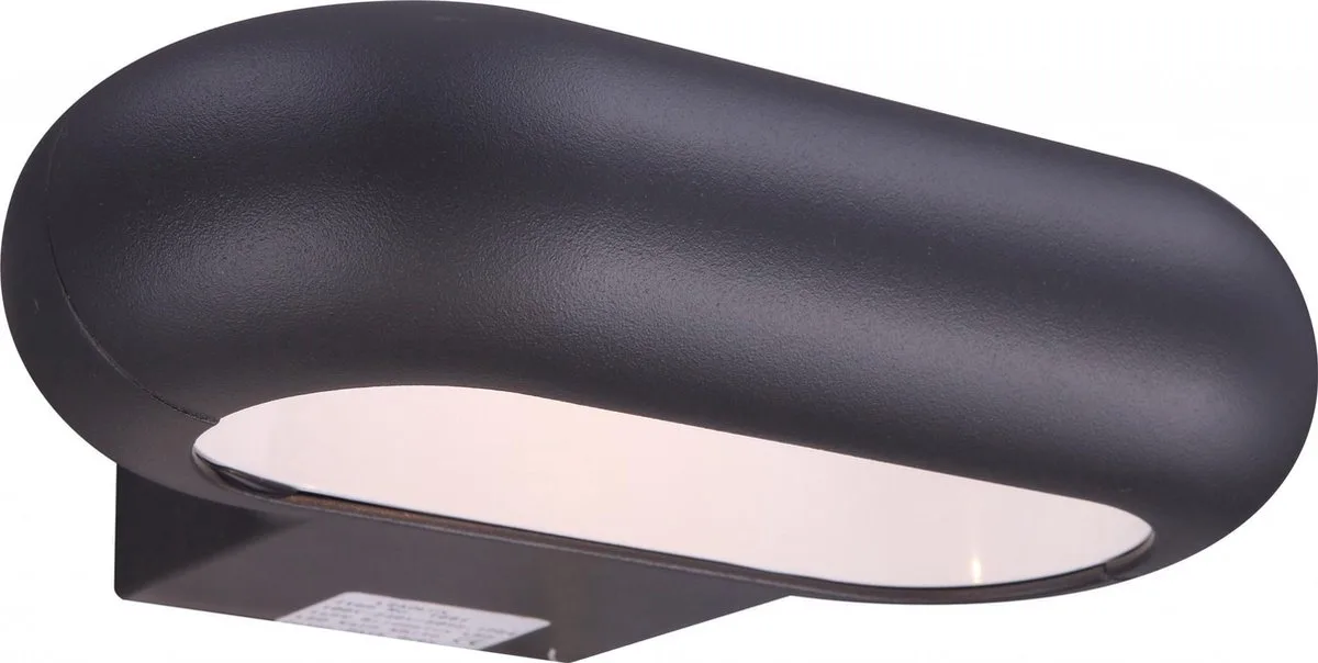 Wandlamp buitenlamp gevelverlichting LED voordeurlamp, downlight, aluminium BxH 22x5,6 cm,Globo 34180 von Globo in Grau – Produktfoto