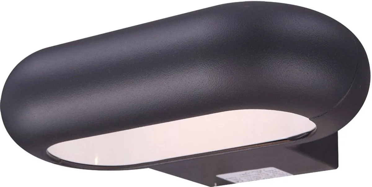 Wandlamp Buitenlamp Gevelverlichting LED voordeurlamp downlight, aluminium BxH 22x5,6 cm fra Globo i Grå – produktbillede