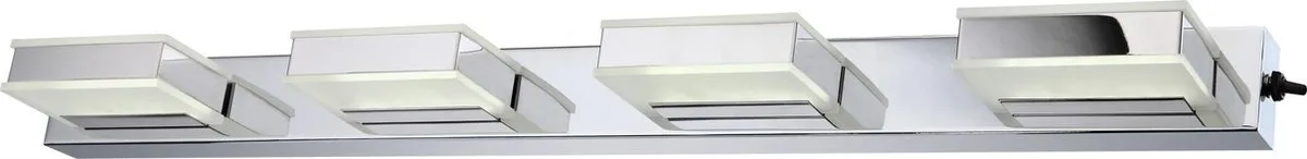 Wandlamp Globo Harper XXL LED - Acryl gesatineerd fra Globo i Krom – produktbillede