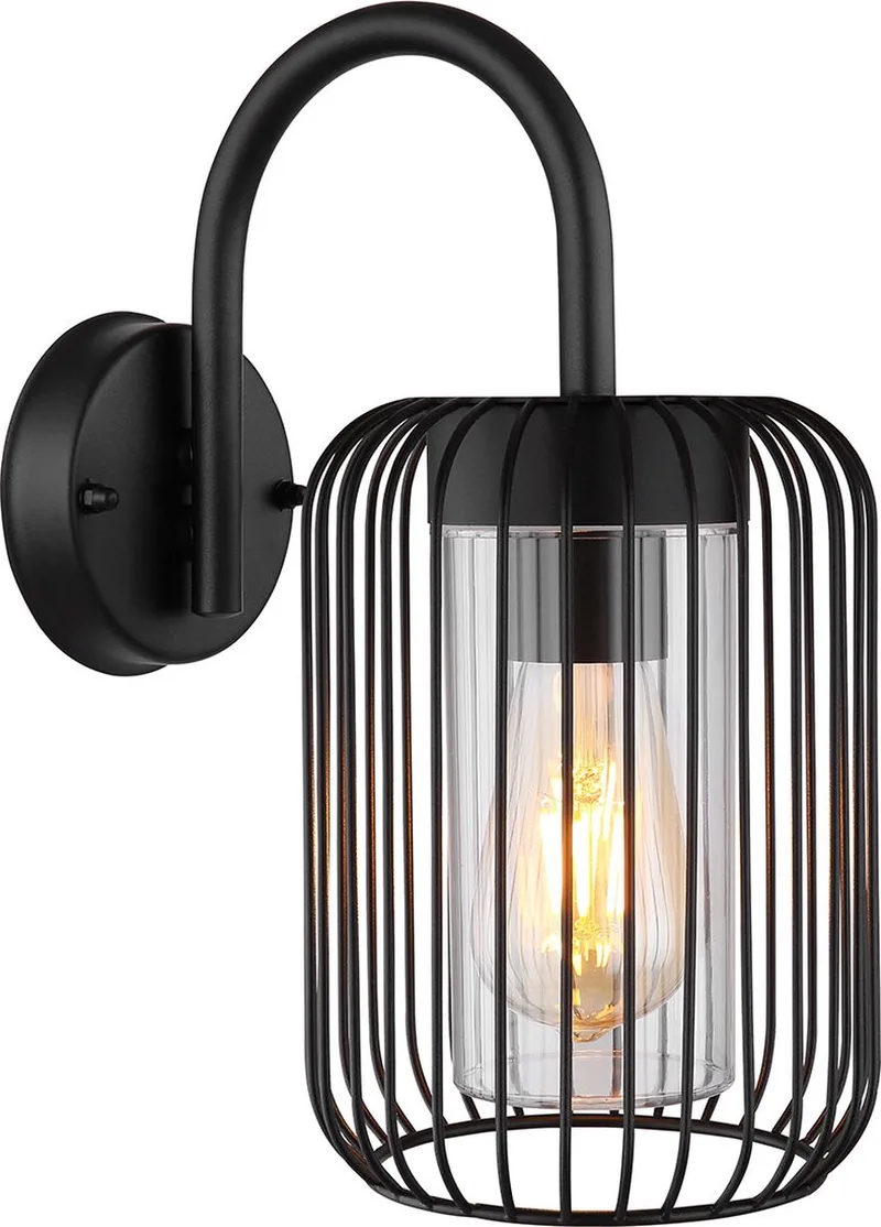 wandlamp Nina - metaal - 31985 fra Globo i Sort – produktbillede