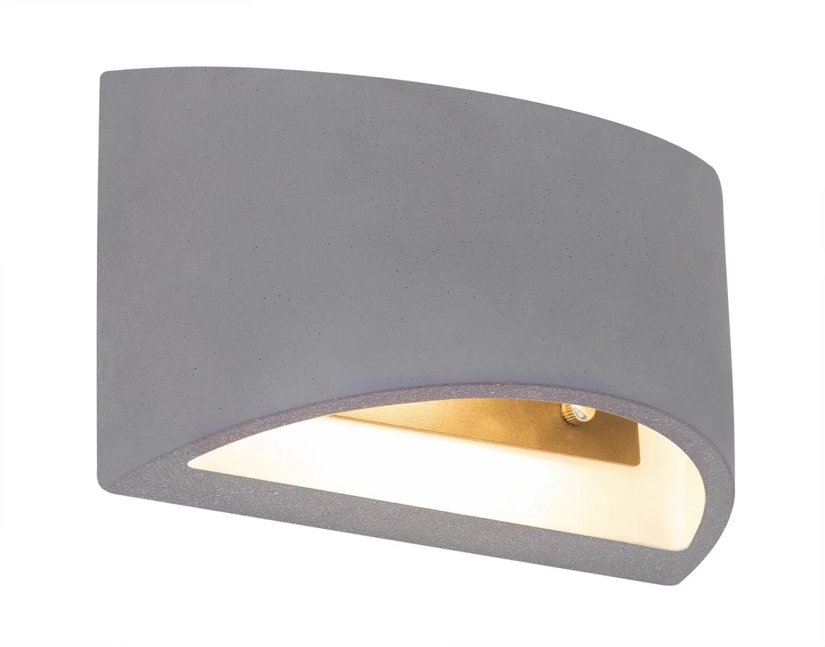 Wandlamp UP & DOWN Verlichting Betongrijs Hal Keukenlamp B 20 cm de Globo en Gris – photo produit
