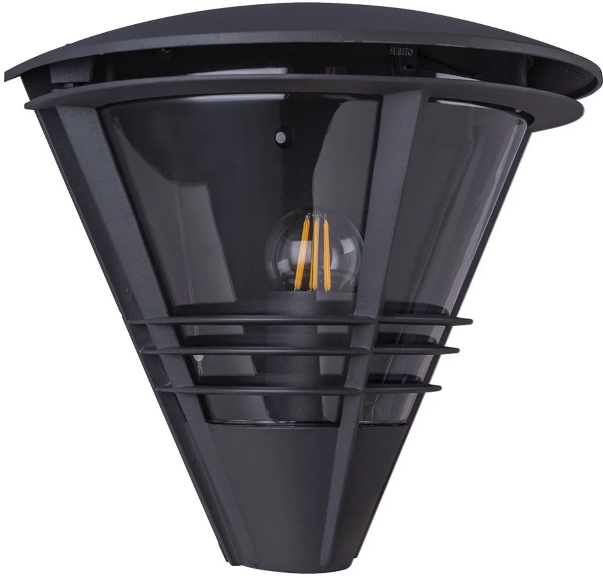 Wandlamp Wandlamp Huis Wandlamp Buitenlamp, IP44, antraciet helder, 1x LED 7W 806Lm warm wit, LxBxHxD 16,5x27x25 cm von Globo in Schwarz – Produktfoto