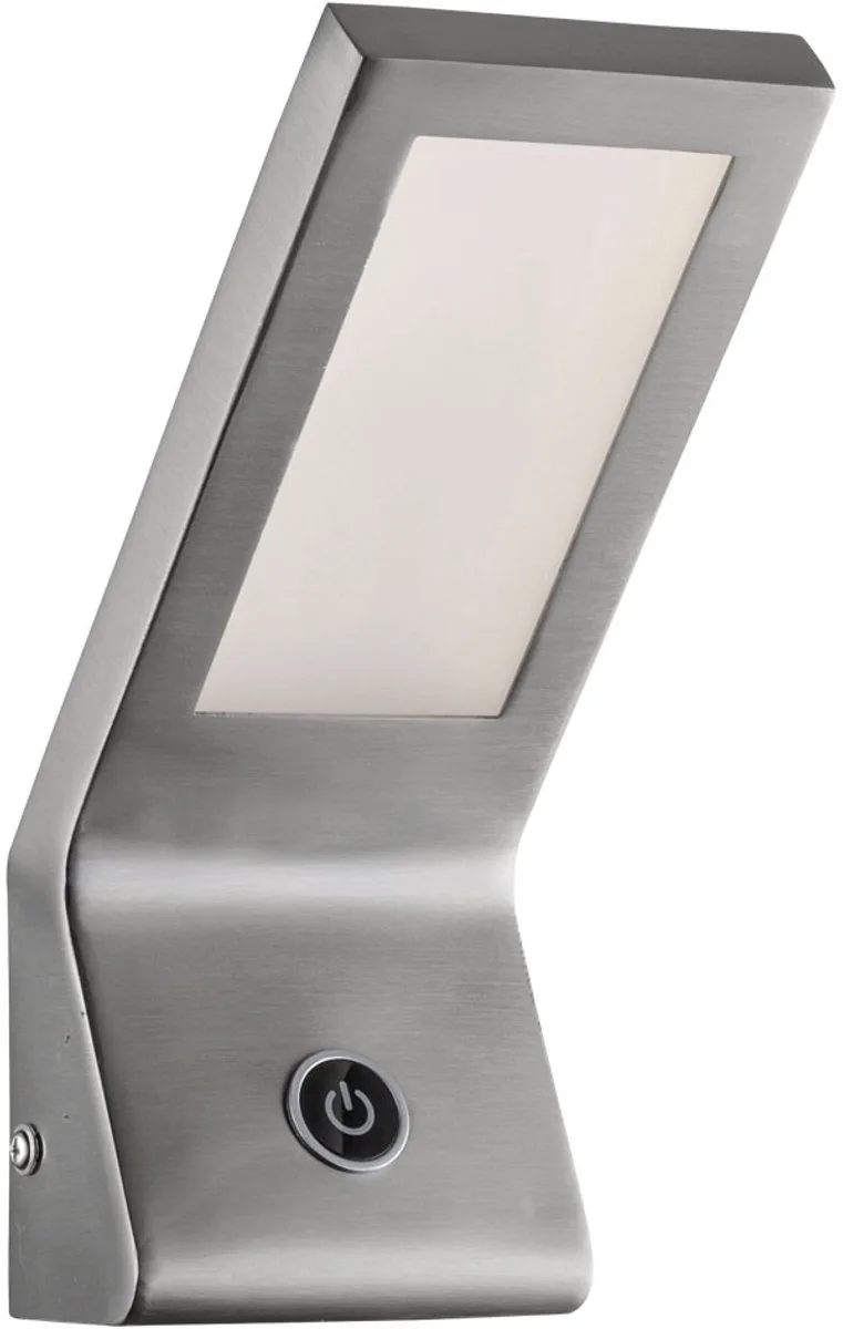 Wandlamp woonkamerTouch dimmer glas metaal, 1xLED, BxH 9x22 cm von Globo in Silber – Produktfoto