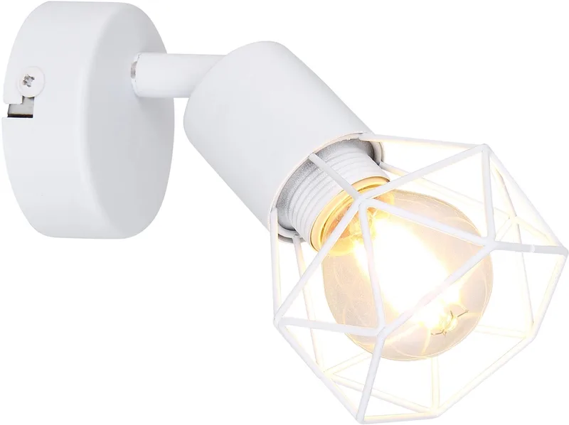 Wandlamp Xara I - 54802W-1 de Globo en Blanc – photo produit