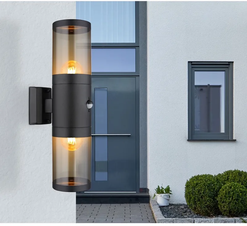 wandlamp Xeloo - metaal - 32014-2BSS van Globo in Zwart – productfoto