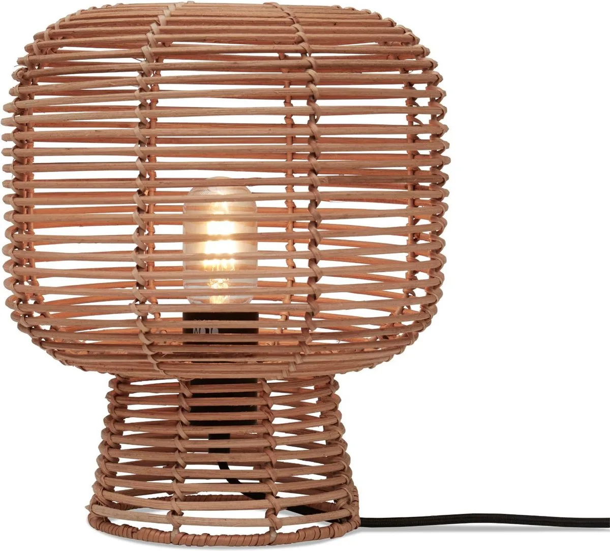 Tafellamp Tanami - Rotan - Ø27cm - Modern by Good&Mojo in Brown – product photo