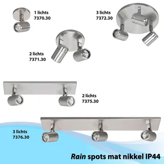 Badkamer opbouwspot | 10 cm | Rain spots IP44 | GU10 | grijs staal | glas metaal | moderne de Highlight – photo produit 3 sur 3