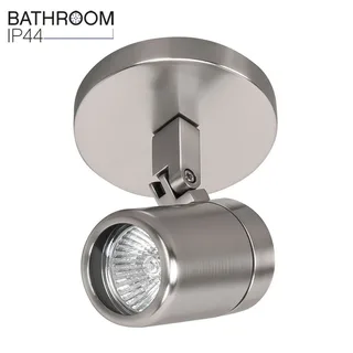 Badkamer opbouwspot | 10 cm | Rain spots IP44 | GU10 | grijs staal | glas metaal | moderne de Highlight – photo produit 1 sur 3