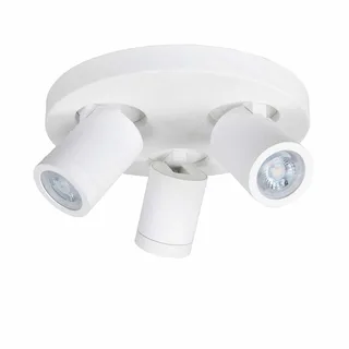 Badkamer spot | 25 cm | Oliver spots IP44 | 3 lichts | GU10 | wit | kunststof en metaal | moderne von Highlight – Produktfoto 1 von 3