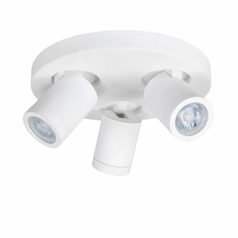 Badkamer spot | 25 cm | Oliver spots IP44 | 3 lichts | GU10 | wit | kunststof en metaal | moderne von Highlight – Produktfoto 1 von 3