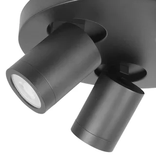 Badkamer spot | 25 cm | Oliver spots IP44 | 3 lichts | GU10 | zwart | kunststof en metaal | modern de Highlight – photo produit 3 sur 3