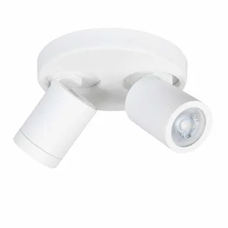 Badkamerspot | 17 cm | oliver spots IP44 | 2 lichts | GU10 | wit | kunststof en metaal | moderne de Highlight – photo produit 1 sur 2