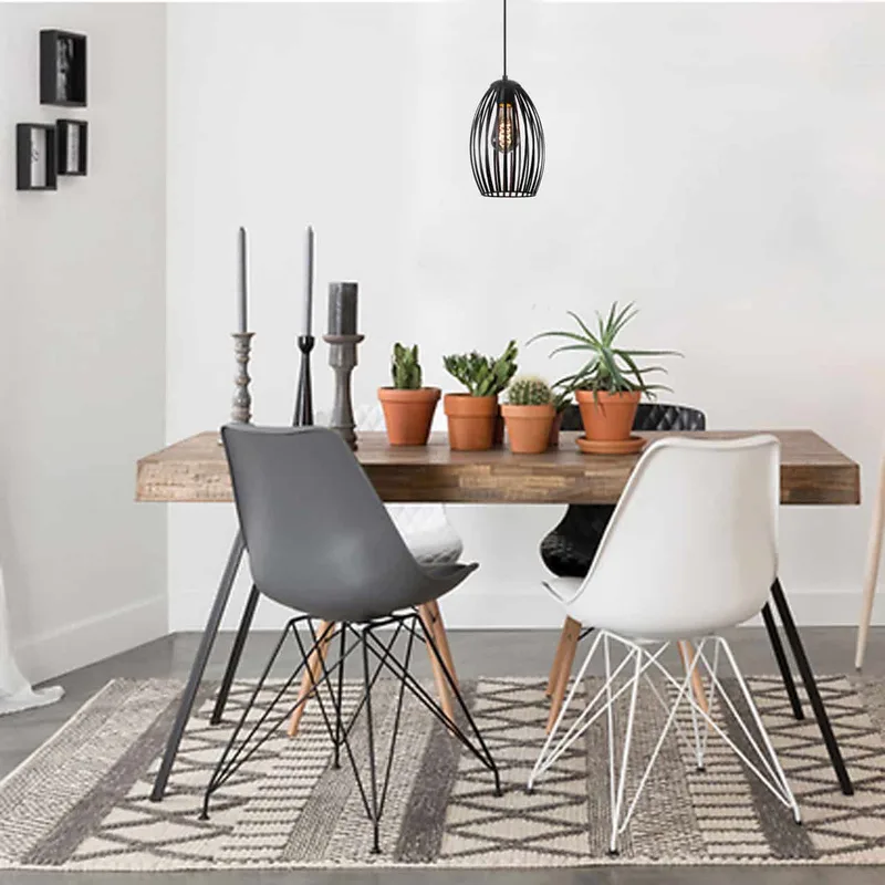 Hanglamp | 16 cm | gabbia | E27 | zwart | metaal | decoratieve, landelijke, moderne en trendy von Highlight – Produktfoto 2 von 3