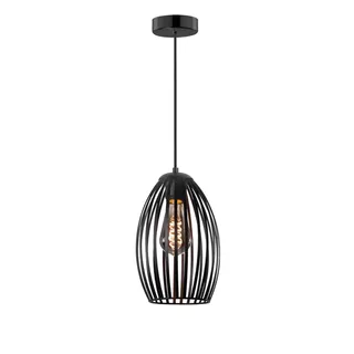 Hanglamp | 16 cm | gabbia | E27 | zwart | metaal | decoratieve, landelijke, moderne en trendy von Highlight – Produktfoto 1 von 3
