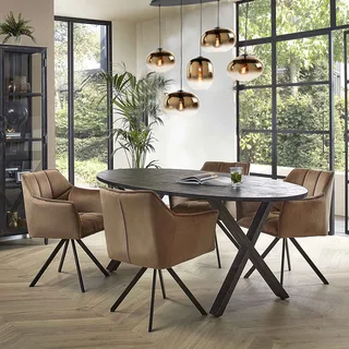 Hanglamp | 23, 26, 31 cm | Bellini | 5 lichts | E27 | goud, zwart | glas, metaal | modern von Highlight – Produktfoto 2 von 3