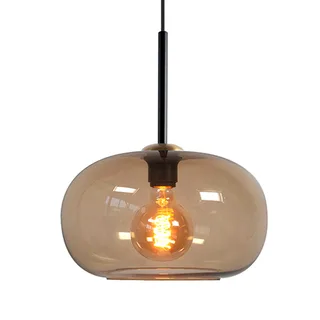 Hanglamp | 23, 26 en 31 cm | Bellini | 5 lichts | E27 | bruin zwart | glas metaal | modern fra Highlight – produktbillede 2 af 3
