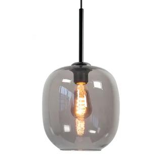 Hanglamp | 23 cm | Bellini | E27 | smoke zwart | glas metaal | modern landelijke romantische sfeer von Highlight – Produktfoto 2 von 3