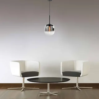 Hanglamp | 23 cm | Bellini | E27 | smoke zwart | glas metaal | moderne decoratieve verlichting de Highlight – photo produit 2 sur 3
