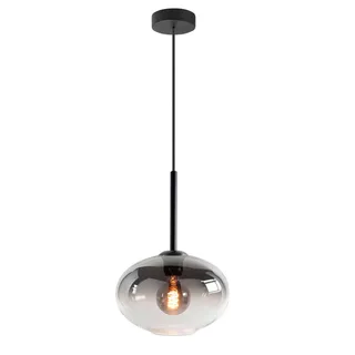 Hanglamp | 26 cm | Bellini | E27 | smoke zwart | glas metaal | moderne sfeerverlichting de Highlight – photo produit 1 sur 3