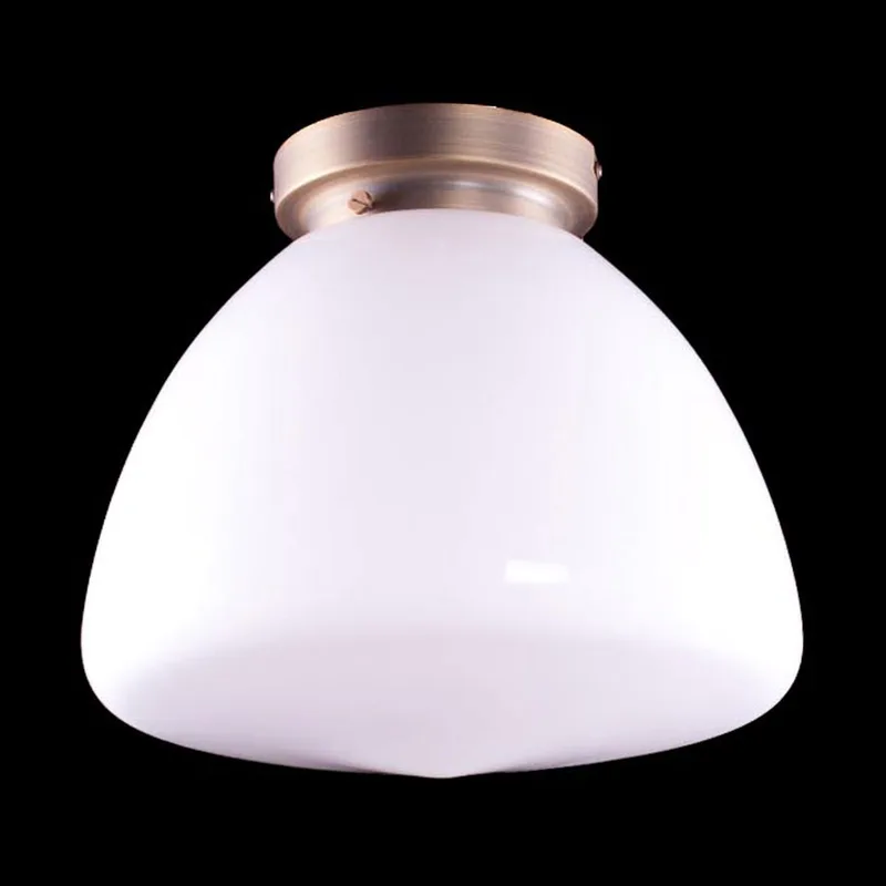 Hanglamp | 30 cm | art deco met bronzen armatuur | E27 | brons wit | glas metaal | art deco retro de Highlight – photo produit 2 sur 3