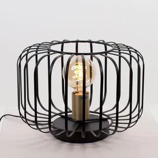 Hanglamp | 30 cm | Lucca lampen | E27 | goud zwart | metaal | modern trendy decoratieve retro de Highlight – photo produit 1 sur 3