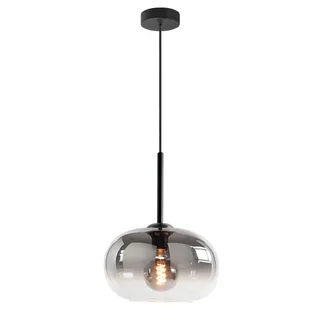 Hanglamp | 31 cm | bellini | E27 | smoke zwart | glas metaal | moderne sfeerverlichting von Highlight – Produktfoto 1 von 3