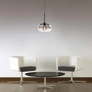 Hanglamp | 31 cm | bellini | E27 | smoke zwart | glas metaal | moderne sfeerverlichting von Highlight – Produktfoto 2 von 3