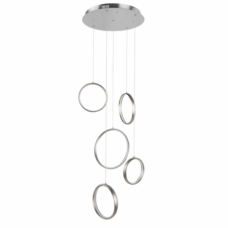 Hanglamp | 45 cm | olympia | 5 lichts | LED | staal | kunststof en metaal | moderne decoratieve fra Highlight – produktbillede