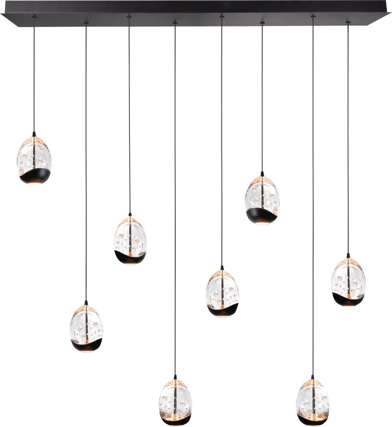 hanglamp Clear Egg balk 115 cm 8L från Highlight i Svart – produktbild