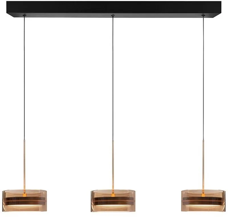 Hanglamp Enzo 3 lichts L 95 cm fra Highlight i Sort – produktbillede